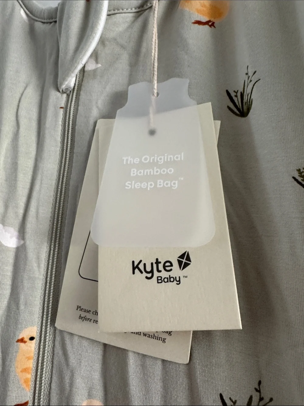 Kyte BABY Sage Green Baby Chick Footed Sleep Walker